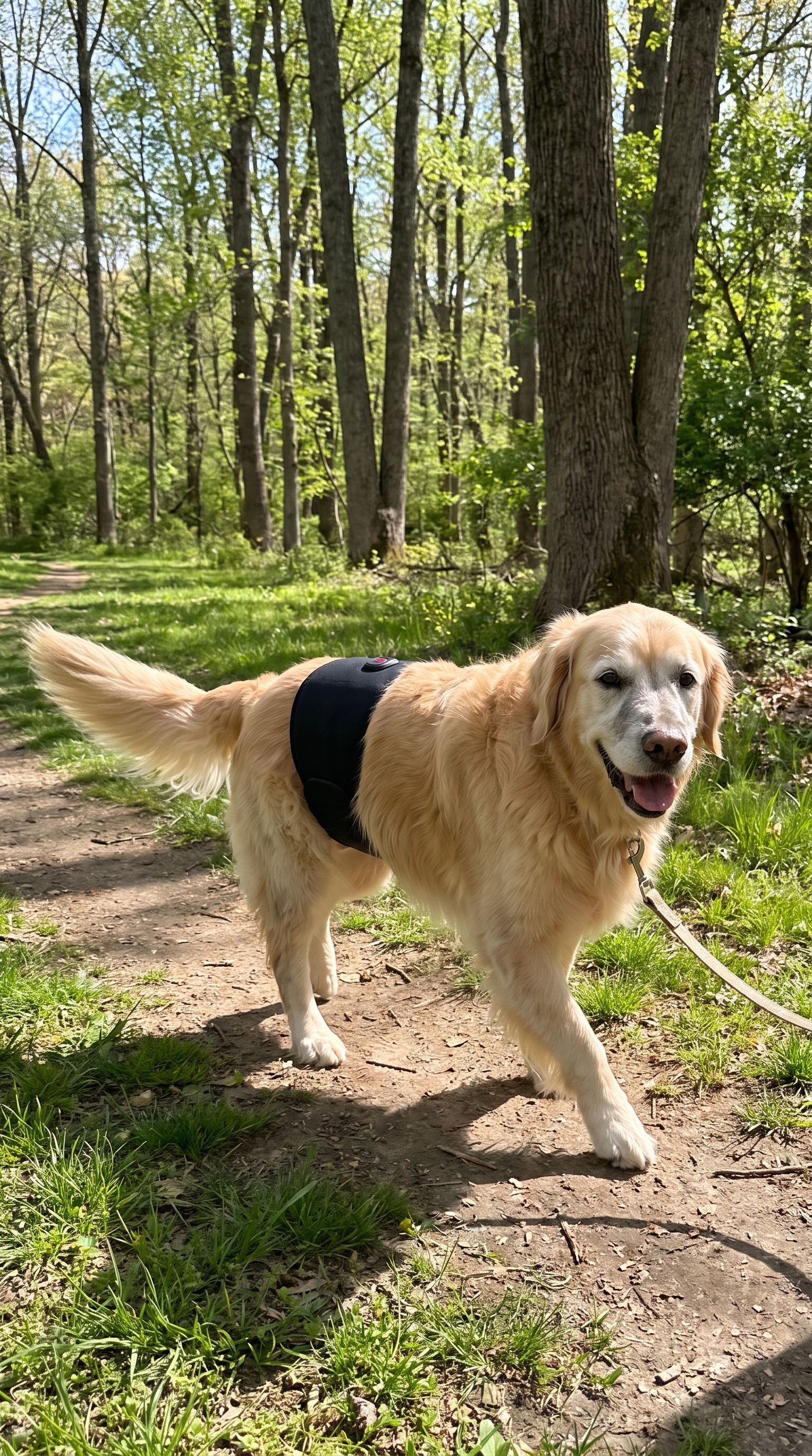 Velora Pet™ Red Light Therapy Wrap – Lumbar & Hip Support for Dogs