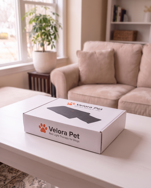 Velora Pet™ Red Light Therapy Wrap – Lumbar & Hip Support for Dogs